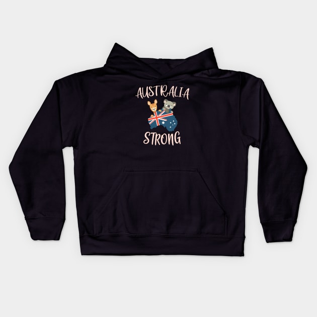 Australia Strong Kids Hoodie by AmandaPandaBrand